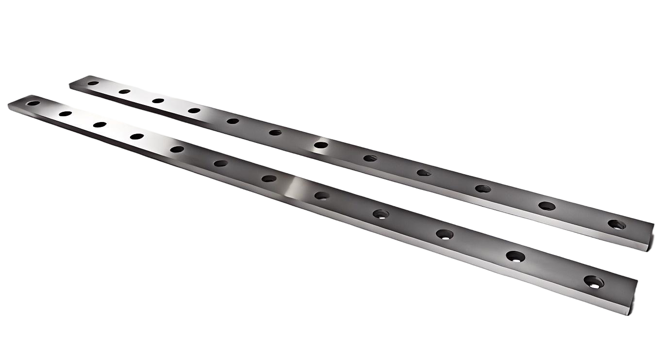 Heavy-duty metal shear knife detail