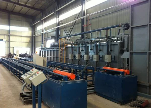 Our gas-fired tunnel heat-treatment line