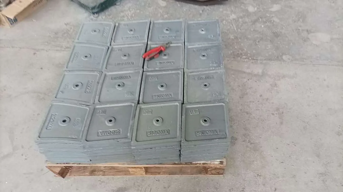 Concrete Mixing Plant Parts Liner Plates Pallet