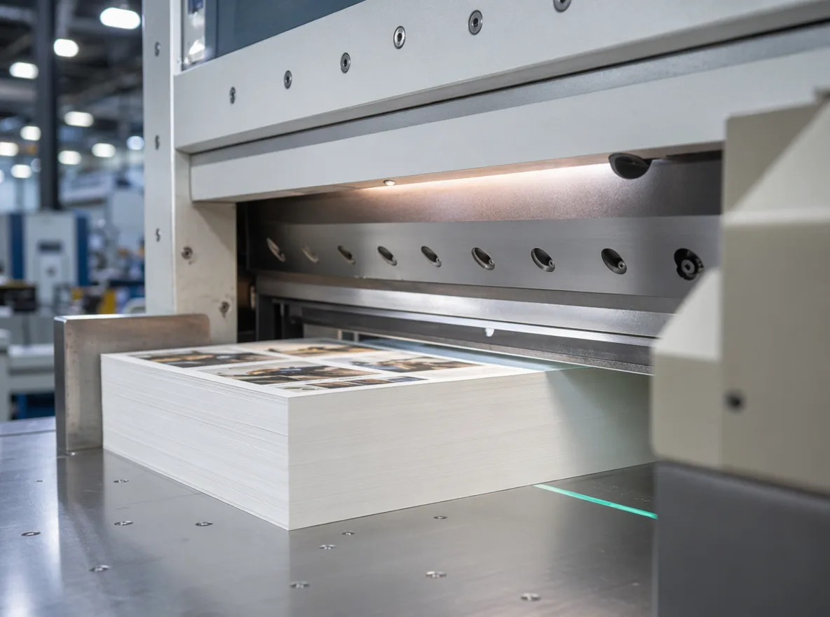 Paper Guillotine Knife Cutting Stack