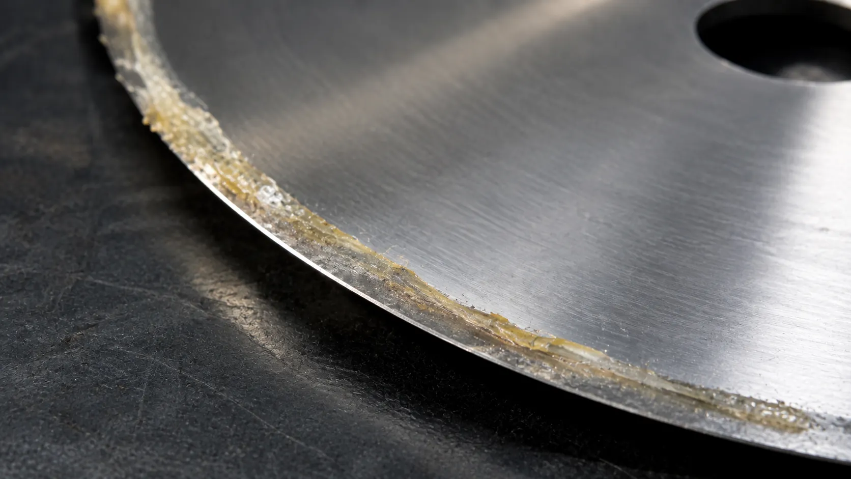 Paper Straw Blade Adhesive Ridge Macro