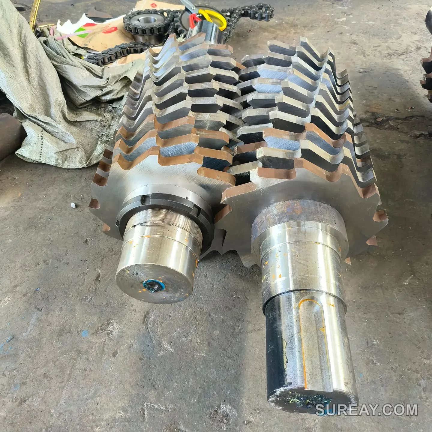 Twin Shaft Shredder Rotor Brazil 02