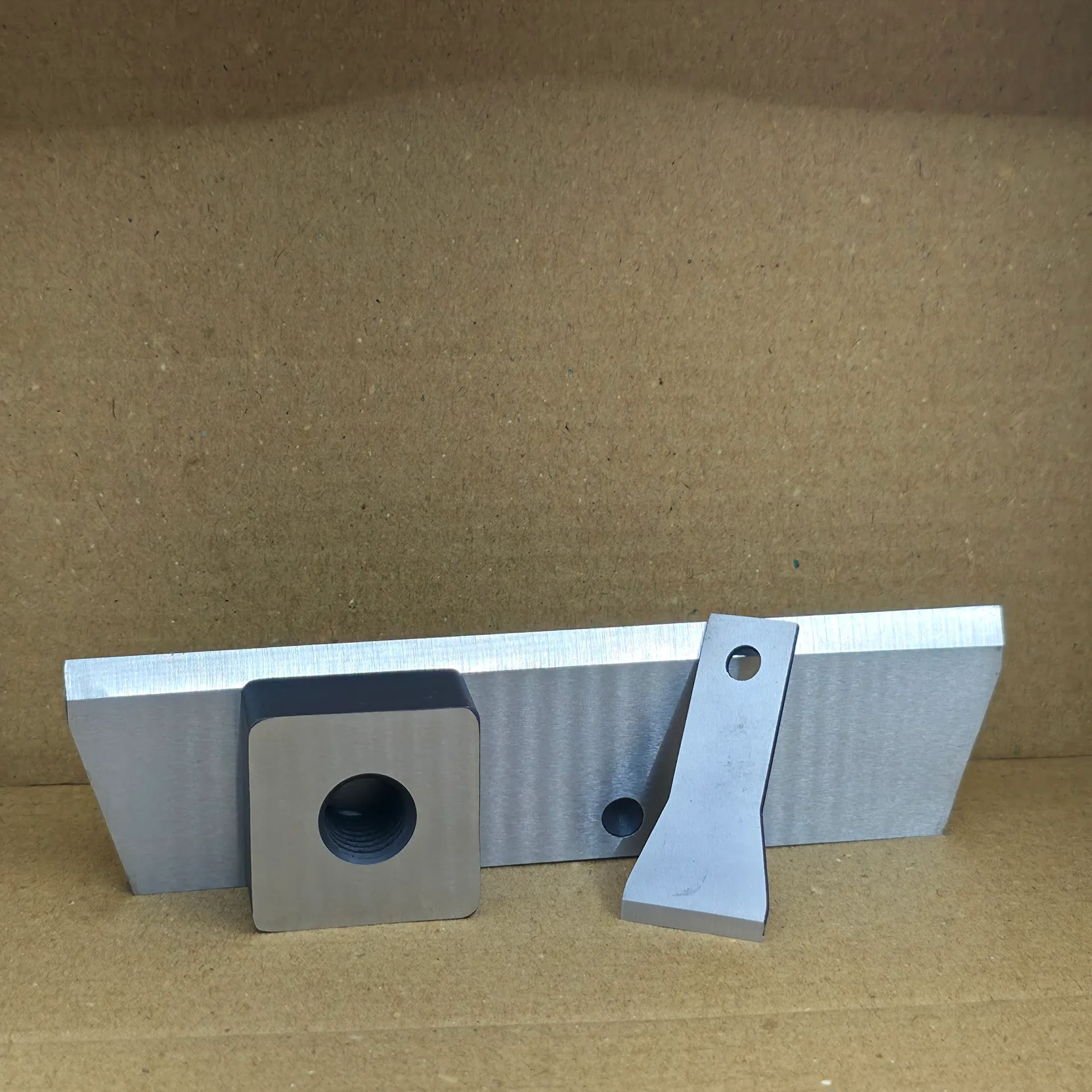 Cutter compactor blade set — rotor knife, knife holder block and stator knife