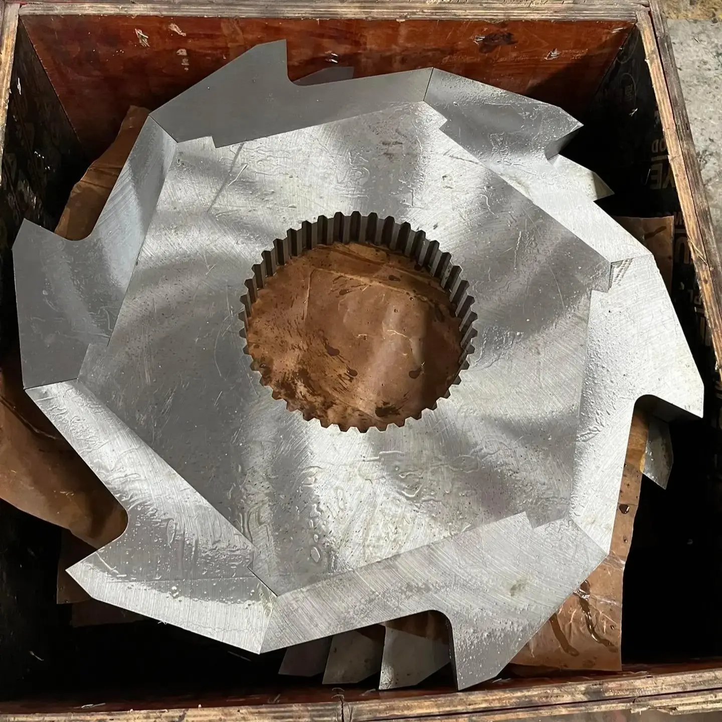 Heavy-Duty D2/SKD11 Twin Shaft Claw Blades for Plastic, MSW & Wood Recycling